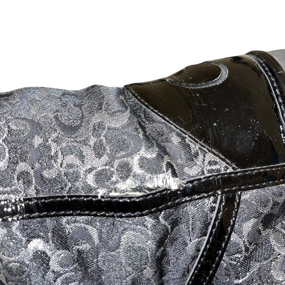 Coach Nikole Signature Jacquard Tall Winter Boots Woman Shoes Size 5 - Picture 8 of 9